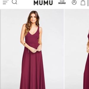 Jenn Maxi Merlot Chiffon MEDIUM BRAND NEW